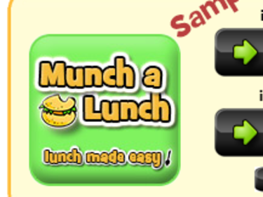 MunchaLunch login screen