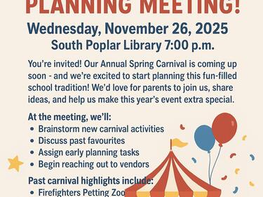 Carnival Planning Meeting Flyer