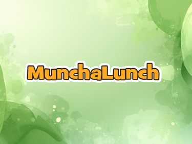 Subtle abstract background with the word "munchalunch" across the centre of the image