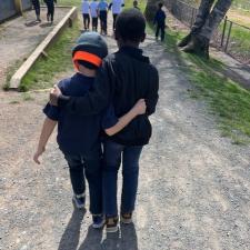 Friends out on the playground